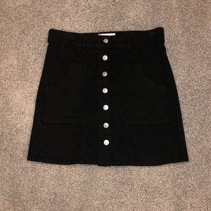 black jean skirt!